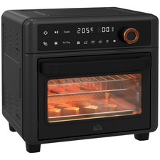 HOMCOM Air Fryer Oven 13L Mini Oven Countertop Convection Oven 1500W Black
