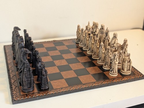 Vintage chess set - vintage,