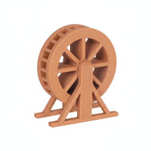 Retro water wheel model garden - water,