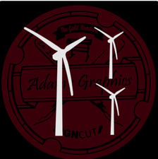 3 x White Wind Turbines Sticker Pack - Car Electric EV renewables mill