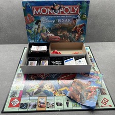 Monopoly Disney Pixar Edition 2007 Board Game 100% Complete VGC, 6 Themed Tokens