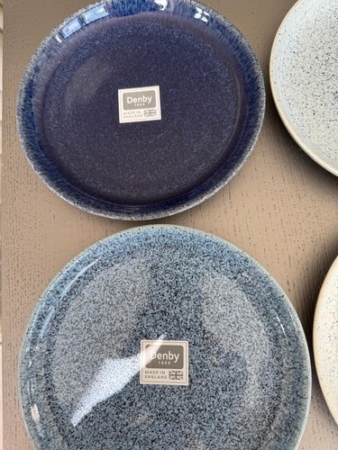 Denby studio blue coupe plates - studio,