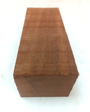 Approx  200x88x75mm Sapele/Mahogany Rough Sawn Hardwood Timber 1kg Block Offcut.