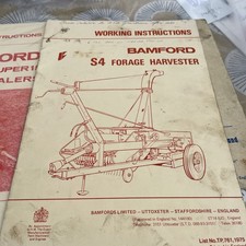 Bamfords S4 Forage Harvester  Operators Manual