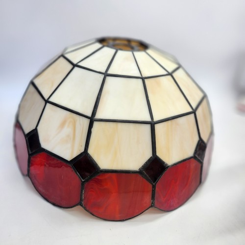 Vintage stained glass lamp - vintage,