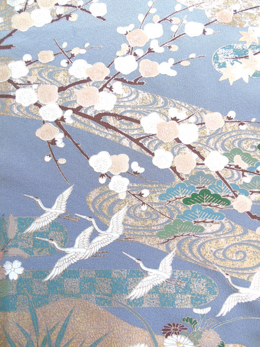 Ayane crane birds flowers - [ayane],