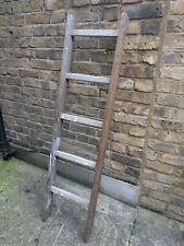 (4) VINTAGE  WOOD 5 RUNG  LADDER - COLLECT OR DELIVERY