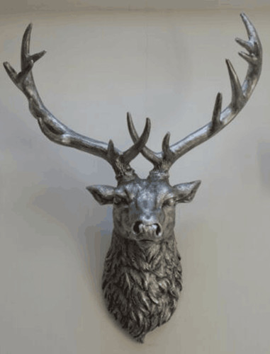 Stags head wall mounted 47cm - head,
