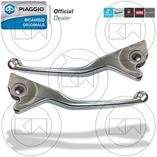 Pair Of Original Chrome Brake Levers PIAGGIO VESPA GTS 4T IE SUPER 125 2014