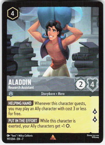 Lorcana aladdin research - lorcana,
