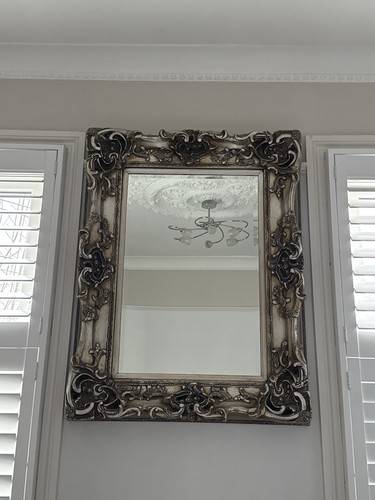 Large antique wall mirror - antique,