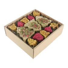 NATURALS  COOKIES FORAGE TRAY GRAIN XMAS GIFT IDEA FOR RABBIT & ALL RODENTS