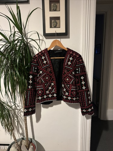 Zara size red - zara, embroidered