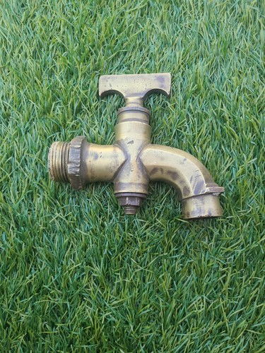 Antique brass tap - brass,