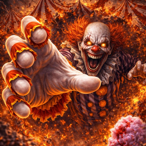 Horror canvas wall - horror, 3d