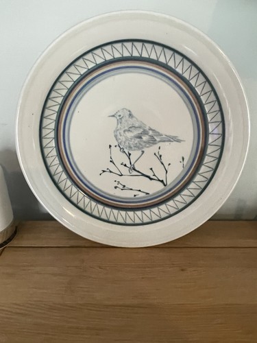 Studio pottery plate hand - plate,