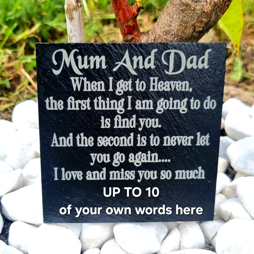 Mum dad personalised memorial - mum,