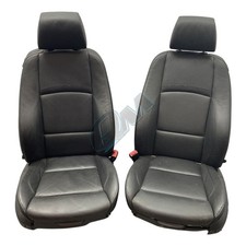 BMW 3 Series E92 Front Seats Pair Right + Left Black Leather M Sport