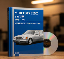 MERCEDES BENZ 1992 - 1998 w140 Workshop Repair Manual on CD.