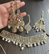 Gold plated pearly mirror - gold,