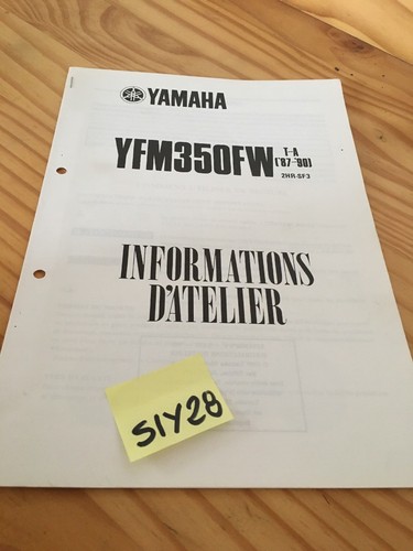 Yamaha yf350 90 - 87, /