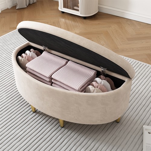 Upholstered ottoman storage - upholstered,