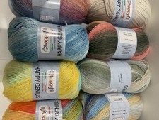 Bundles Of Variegated Knitting Crochet Loose Yarn Balls (10x100g)