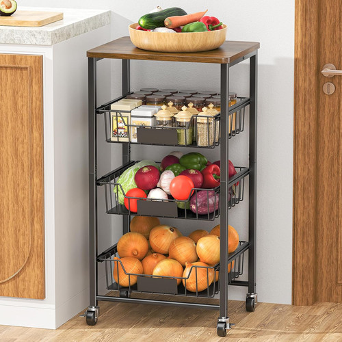 Tier rolling kitchen - rolling, cart