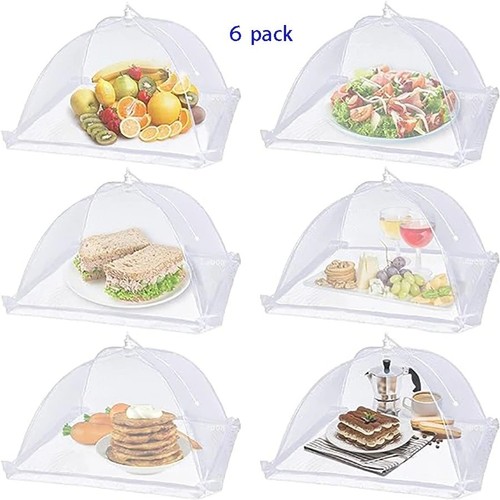 6pcs large mesh food covers - 6pcs,