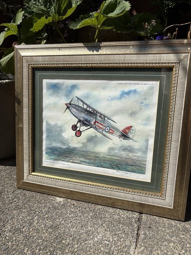 Signed print aviation - by,