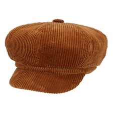 Classic Corduroy Cotton Baker Boy Cap Vintage Spitfire Gatsby Flat Cap Mens Hat