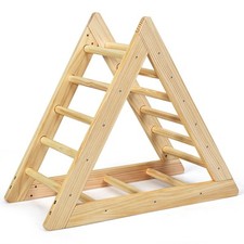 Kids Climbing Triangle Ladder Toddler Playful Wooden Triangle Climbing Frames