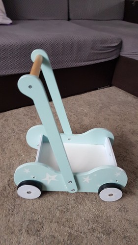 Little town girl wooden pram - little,