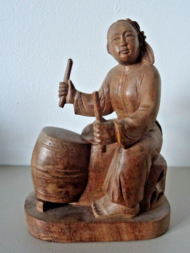 Vintage japanese carved wood - vintage,