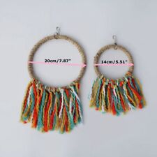 Large Parrot Swing Macaw African Grey Cockatoo Colourful Rope Ring Swing Parrot