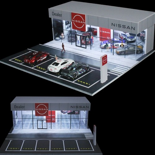 Diorama car garage model - 1:64,