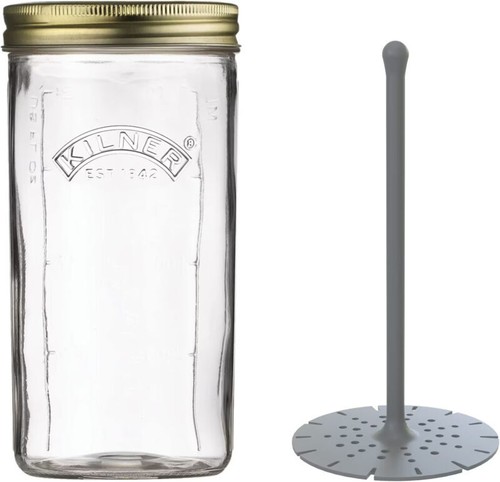 Kilner pickle jar with - pickle, lifter