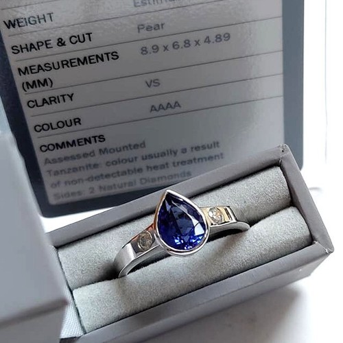 Aaaa certified pear cut - aaaa,