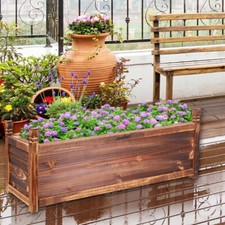 Wooden Garden Planter Flower