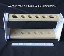 Wooden Test tube storage rack