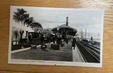 Old Postcard Size Photo Lynton And Barnstaple Railway, Barnstaple Town Station