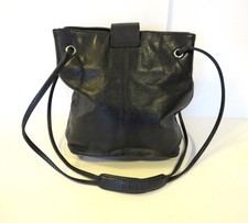Slouchy Black Leather Shoulder