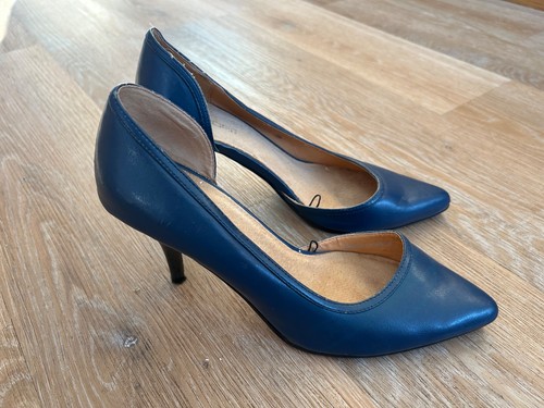 Fiore navy blue high heel