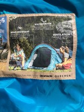 Decathlon Quechua - 2 Second Pop-Up Camping Backpacking Tent For 3 People