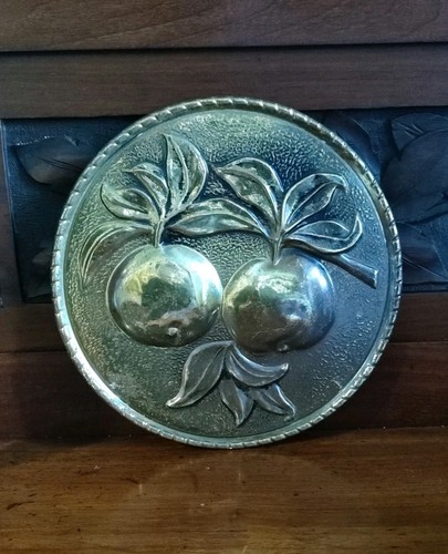 Vintage brass metal - metal, wall
