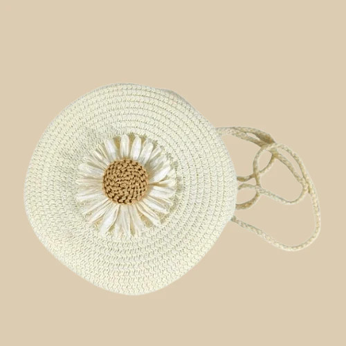 Straw round bag for - for, women