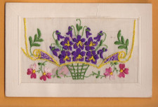 WW1 Embroidered  Silk