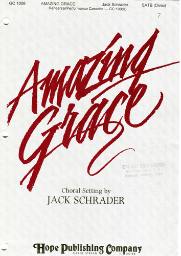 Amazing grace choral setting - amazing,