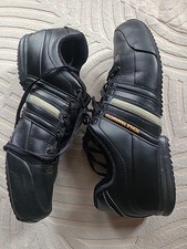 Adidas Y3 YOHJI YAMAMOTO  black Leather trainers size uk 9
