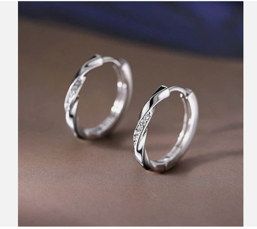 Elegant crystal huggie hoop - elegant,